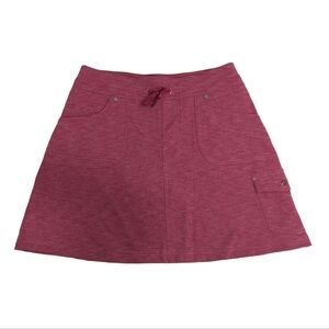 Kuhl Skort, skirt shorts, A-line, heathered burgundy, women's XS